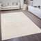 Paco Home Teppich In- & Outdoor, Moderne abstrakte Boho Designs mit 3D Struktur, robust & wetterfest, ideal für Terrasse Wohnzimmer & Küche, Grösse:160x230 cm, Farbe:Creme 3