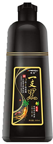 Weiße Haare nur Haare 5-Minuten-Shampoo-Schnell-Town-weiß wird schwarz in Black persönliche Hautpflege Koreanische Kosmetik Patch (Black, One Size)