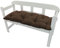 NYVI Bankauflage Ibiza 140x45 cm Braun 2er Set - Polsterauflage für Gartenbänke Gemütlich & Langlebig - Sitzauflagen für Bänke Outdoor & Indoor - Sitzkissen Auflage Bank Sitzbank