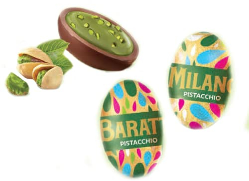 Ovetti Baratti & Milano Cioccolato al Latte Ripieno Pistacchio 500 g