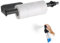 mumisuto Kitchen Roll Paper Holder Under Cabinet with Spray Bottle, Stainless Steel Paper Towel Holder Black Kitchen Roll Holder Wall Mounted Self Adhesive Paper Roll Holder for Kitchen and Bathroom