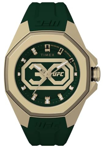 Timex Herren Analog Armbanuhr mit Silikonband UFC Pro 30th Anniversary