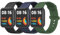 Oumida 【3 Pièces Bracelet Compatible avec Xiaomi Mi Watch Lite 2 / Redmi Watch 2 Lite, Sport Silicone Souple Bracelet pour Redmi Watch 2 Lite, Noir+Bleu+Vert