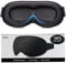 Gritin Masque de Nuit 100% Occultant pour Hommes & Femmes, Masque de Sommeil Zero Pression Design Ergonomique 3D,Conviviale pour Mouvements des Cils&Yeux,Cache Yeux Ultra Doux&Confortable pour Dormir