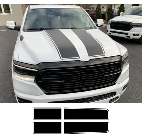 HASWEX Pickup Hood Tailgate Aufkleber, für Dodge Ram 1500 2500 Hemi Rebel Truck Graphic Custom Aufkleber Vinyl Cover Auto Tuning Zubehör