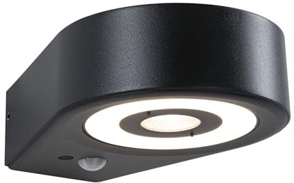 94865 Paulmann LED Außenwandleuchte Silma Bewegungsmelder IP44 65x186mm 3000K 5,5 / 1x0,7W 600lm 230V Anthrazit Aluminium Wandleuchte