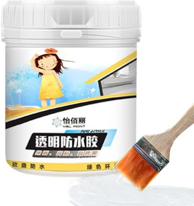 Buerfu Invisible Waterproof Glue | Bathroom Wall Tile Glue - Clear Bathroom Roof Leak Repair Glue No Brick-Breaking For Toilet