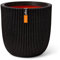 Capi Europe - Pot Boule Groove NL - 54x52 - Noir - Ouverture Ø46 - Pot pour Une Utilisation à l'intérieur et à l'extérieur - Incassable - 100% Recyclable - KGVBL935