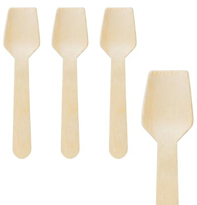 VEPATIM 200 Eislöffel Einweg aus Holz 9.5cm
