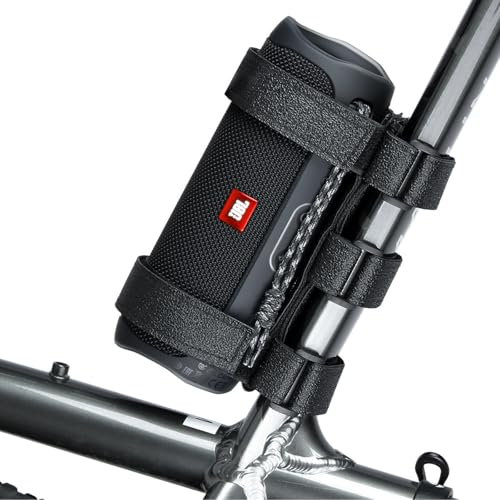 Wjelet Fahrrad Lautsprecher Halterung, Fahrrad Bluetooth Lautsprecherhalterung, Verstellbarer Riemen Fahrrad-Wasserflaschenhalter für Outdoor Kabellosen Bluetooth-Lautsprecher