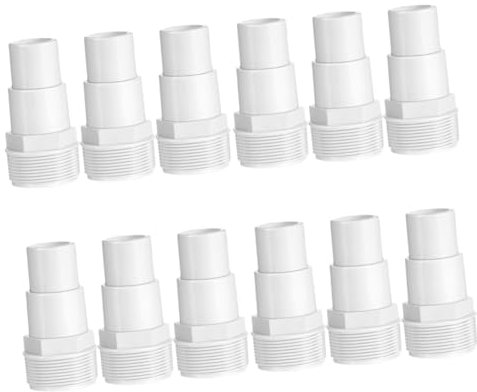 Kisangel 12stücke Teiliges Pool Pump Adapter Hochwertiger Kunststoff Adapter Für Pumpenschläuche Zuverlässige Verbindung Für Schwimmbadfilter Installieren Langlebig