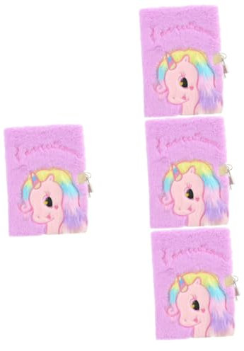 UPKOCH 4 Pezzi Di Diario Di Scrittura Per Ragazzi E Ragazze Diari Per Adolescenti Quaderni Per Ragazze Quaderno Con Copertina in Peluche Pianificatore Per Uso Quotidiano
