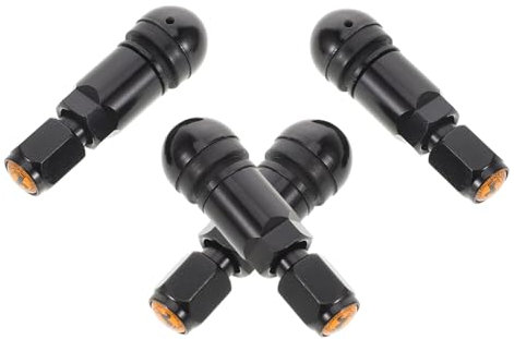 SOLUSTRE 4pièces Valves De Pneus Tubeless Renforcées Métal Pour Voiture Tracteur Et Tondeuse à Gazon Remplacement Haute Pression