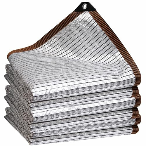 Toile d'ombrage pour serre - 9 x 15 m - Avec œillets - Bloque 90 % des rayons UV - Pour jardin, terrasse, pergola et voiture - Taille personnalisable