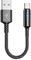 TTTLLNN Cavo compatto da USB C a USB A per ricarica e dati, 2,4 A, cavo corto da 25 cm, in nylon e lega di alluminio
