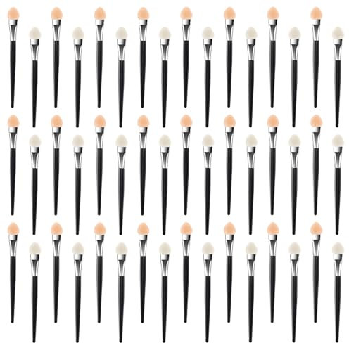 Eyeshadow Applicators, 48 PCS Eyeshadow Brush Professional Make up Brush Set Sponge Eye Makeup Applicators Detailed Sponge Eye Makeup Brushes for Make Up Adult Girls