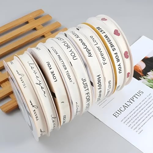 91,4 m personalisiertes Business-Band, 10-76 mm, individuell bedrucktes Baumwollband mit Namen, Text, Markenlogo, benutzerdefiniertes, umweltfreundliches Band, Firmengeschenke