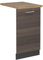 Vicco Tapa del lavavajillas R-Line, Gris Noble, 45 cm, ET Roble