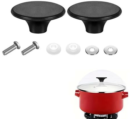 2 Pcs Handles Saucepan Lid Knobs, Slow Cooker Replacement, Pan Handle Replacement, Can Easily Adapt to All Kinds of Pots and Pans, Woks, All Can Be Used