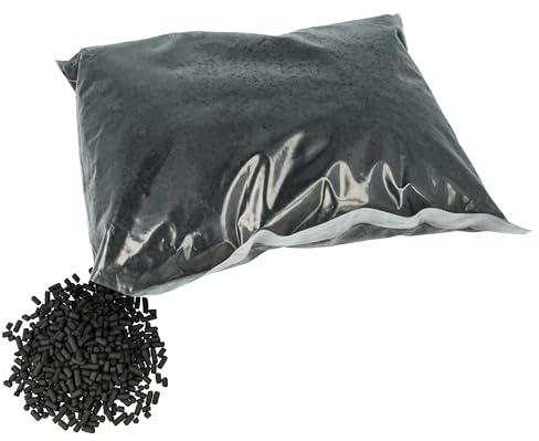 vhbw 2,5 kg Aktivkohle Pellets Nachfüllpack kompatibel mit Berbel BUF 125+ Dunstabzugshaube - 3-4 mm Durchmesser