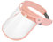 Sharplace Clear Visor Face Shield Headgear Anti Impact Adults Splash Guard Full Face Faceshield for Construction Work Grinding Cutting, pink