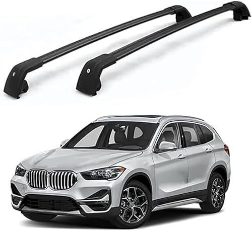 ZXFENG Auto Dachträger für BMW X1 F48 2016-2020, Gepäckablage Querstange für Fahrradträger Dachboxen Skihalter, Aluminium Dachgepäckträger