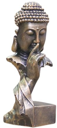 SCBOY Zen Style Buddha Figur Decorative Schaffen Sie eine entspannende und spirituelle atmosphäre Buddha Anwendbar auf for Home Decor Gardening Floral Arrangements etc (B)