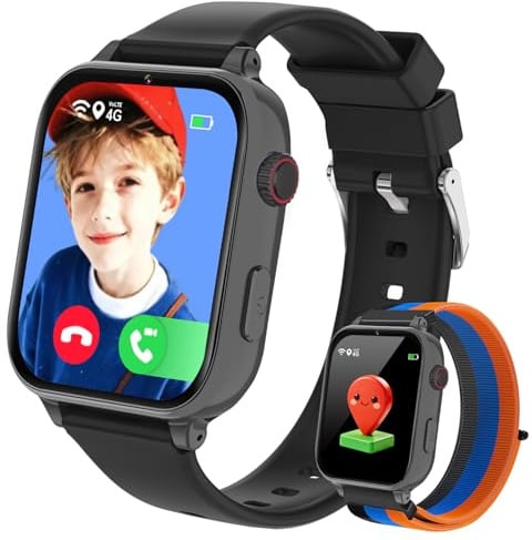 PTHTECHUS Smartwatch Bambini, Orologio per Bambino Bambina GPS