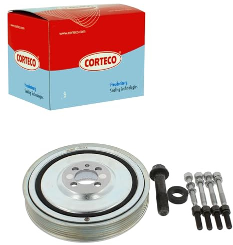 Corteco 80004910 Riemenscheibe Damper | Kompatibel mit: ALFA ROMEO 145, 146, 147, 156, 156 Sportwagon, 159, 159 Sportwagon, GT, MITO, FIAT BRAVA, BRAVO I, BRAVO II