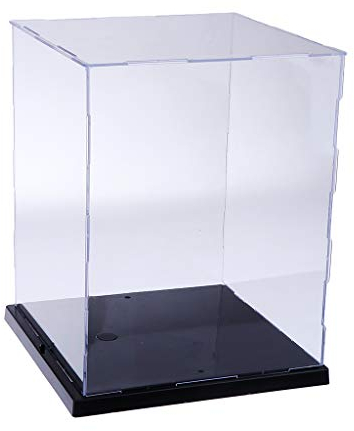 F Fityle durchsichtig Acryl Display Box Vitrine Würfel Schaukasten Staubschutz Ausstellung Box Aufbewahrungsbox