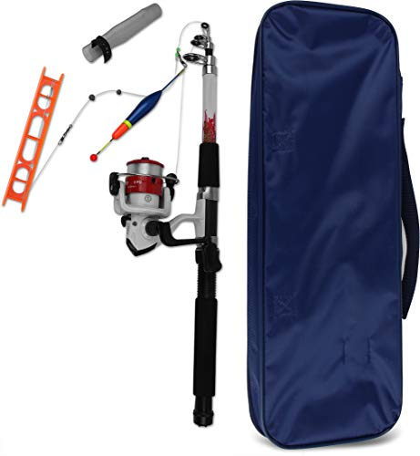 Kinder Allround-Angelruten Combo-Set mit Rolle und Zubehör, Farbe :Blau