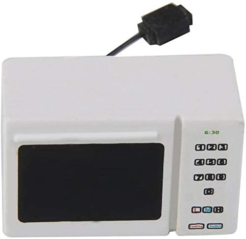 Aeromdale 1/12 Dollhouse Miniature Kitchen Accessory Microwave Oven White