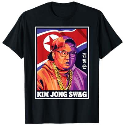Kim Jong-n-Korea Lustiges Poster Kunst T-Shirt