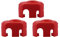 Silikon-Socken für Dragonfly Hotend BMS und BMO Heizblock, Rot, 3 Stück