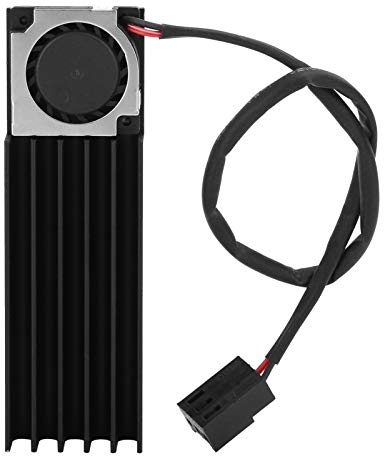 fasient1 M.2 2280 SSD-Kühlkörper, Solid-State-Festplatte aus Aluminiumlegierung Kühlkörper Kühler Kühlrippe Luftkanal Kühlkörper Thermalmodul mit Lüfter, 22 X 70 X 10 Mm