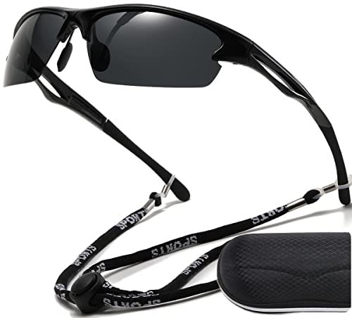 Musivon Sonnenbrille Herren Autofahren - Polarisierte Sonnenbrille Angeln Fahrrad Laufen Fahrerbrille Damen