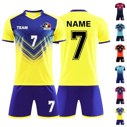 LAIFU Trikot Kinder Männer Jungen Personalisierte Benutzerdefiniert Trikot Jeder Name Nummer Team Logo