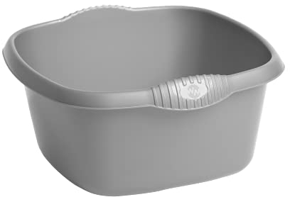 JMS we create smile - 32cm Square Plastic Upcycled Kitchen Washing Up Bowl | Multipurpose Square Kitchen Sink & Basin Mixing Plastic Bowl ( Random Colour )