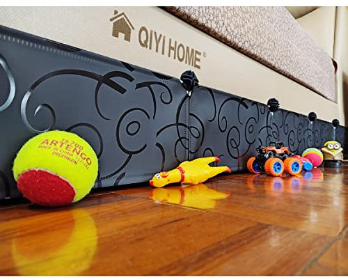 QIYIHOME Unterbett-Blocker, Lücken-Stoßstange für Unterbett, verhindert das Gehen unter Bett oder Sofa, Couch, Spielzeug-Blocker für Haustiere, 17,8 cm Höhe, 228,6 cm Länge,