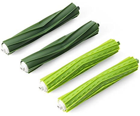 kwmobile Cepillo Principal de Repuesto Compatible con iRobot Roomba Serie e/i - 4X Main Brush para Robot Aspirador Modelos e5 / e6 / e7 / i7 / i7+