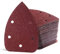 SATC Mouse Detail Sander Pads 140mm 80PCS Dust-Free 5-Holes Sander Sandpaper Triangle Mouse Sanding Pads Sheets Hook and Loop Assorted 40/60/80/100/120/180/240/320/400/800 Grits