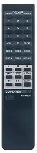 VINABTY RM-D335 Sostituito telecomando adatto per Sony CD Player Compact Disc CDP-C445 CDP-C495 CDP-CA7ES DPC345