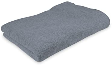Ehrenkind® Walkdecke | Wolldecke Schurwolle | Babydecke | Kuscheldecke | Bio-Wolle & Bio-Baumwolle | Outdoor Decke| Hellgrau 90x110cm