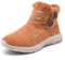Puxowe Damen Winterstiefel Fell Gefütterte Warme Winterschuhe Stiefel Comfy Wasserdicht Winter Boots Schuhe 37 EU Brown