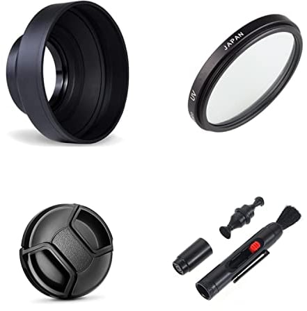 Set di accessori per fotocamera Nikon Coolpix P950 P900 P900s con paraluce pieghevole a 3 fasi, filtro UV, copriobiettivo, penna per la pulizia