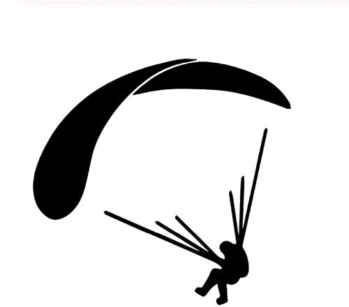 MACMRD Auto Aufkleber Lustiger Paragliding-Autoaufkleber Für Autos, Motorräder, Außenzubehör, Vinyl-Aufkleber