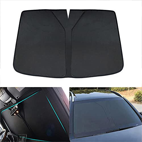 Apto para Audi Q5 2018-2022, Parasol para Parabrisas de Coche, parasoles Plegables para Ventana Delantera, Parasol Negro para Parabrisas, fácil de Usar