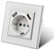 Interruptor mecánico de luz, Interruptor de pared de 1 vía y 1 gancho de 10 A, Interruptor de luz de pared de 86 mm (Steckdose 2 USB, BLANCO)
