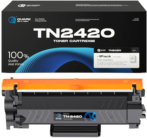 Quark Toner TN2420 TN-2420 Kompatibel Toner für Brother MFC L2710DW TN 2420 2410 TN2410 MFC-L2710DW HL-L2350DW MFC-L2710DN HL-L2310D DCP-L2530DW MFC-L2750DW DCP-L2510D HL-L2375DW (1 Schwarz)