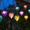 Garden Mile Rainbow Balloon Solar String Lights Outdoor Garden Lights Solar Powered Waterproof - 4.7m Solar Powered Multicoloured Balloon String Lights with 10 LEDs for Patio Decor Outdoor